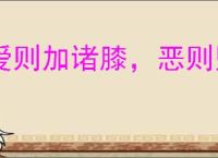 爱则加诸膝，恶则坠诸渊