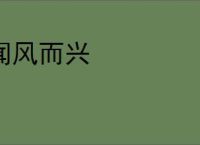 闻风而兴