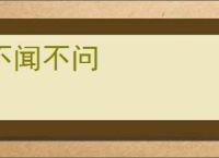 不闻不问