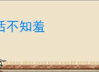 恬不知羞