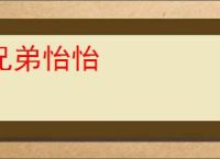 兄弟怡怡