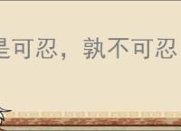 是可忍，孰不可忍