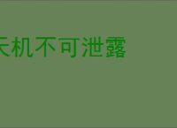 天机不可泄露