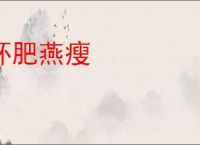 环肥燕瘦