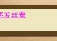 毫发丝粟