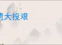 遗大投艰