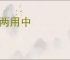 执两用中