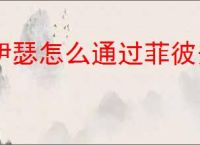 伊瑟怎么通过菲彼安,伊瑟菲彼安打法攻略