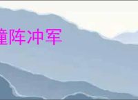 撞阵冲军