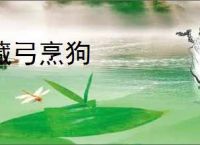 藏弓烹狗