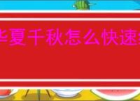 华夏千秋怎么快速结婚生子,华夏千秋结婚生子速成指南