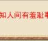不知人间有羞耻事