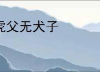 虎父无犬子