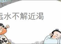 远水不解近渴