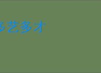 多艺多才