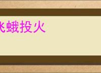 飞蛾投火