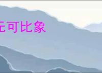 无可比象