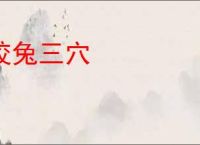 狡兔三穴