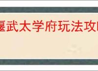 偃武太学府玩法攻略,偃武技术研发机制介绍