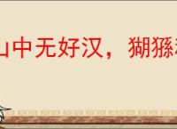 山中无好汉，猢猻称霸王