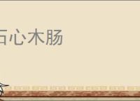 石心木肠