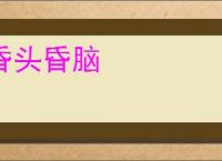 昏头昏脑