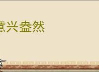 意兴盎然