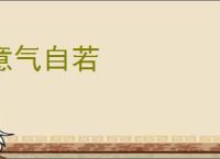 意气自若
