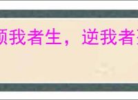 顺我者生，逆我者死