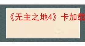 《无主之地4》卡加载解决办法