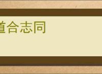 道合志同