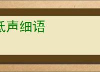 低声细语