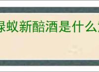 绿蚁新醅酒是什么意思