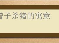 曾子杀猪的寓意