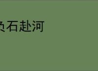 负石赴河