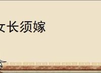 女长须嫁