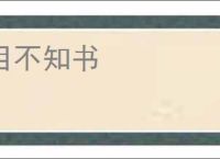 目不知书