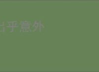 出乎意外