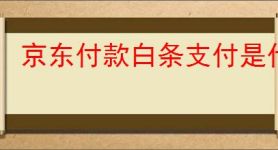 京东付款白条支付是什么？如何正确使用京东白条进行购物？