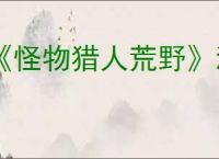 《怪物猎人荒野》满会无狂龙斩斧毕业配装推荐