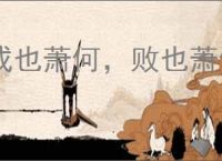 成也萧何，败也萧何