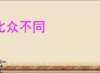 比众不同
