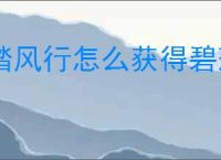 踏风行怎么获得碧落心经,踏风行碧落心经学习方法