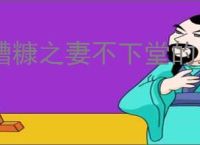 糟糠之妻不下堂的上一句