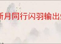 新月同行闪羽输出爆发流怎么玩,新月同行闪羽输出爆发阵容搭配推荐