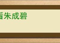 看朱成碧