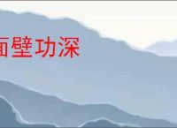 面壁功深