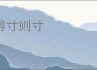 得寸则寸