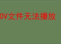 MOV文件无法播放