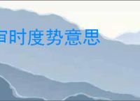审时度势意思